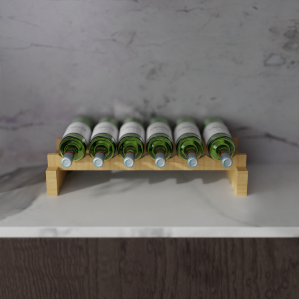 6 Bottle Modular Wine Rack