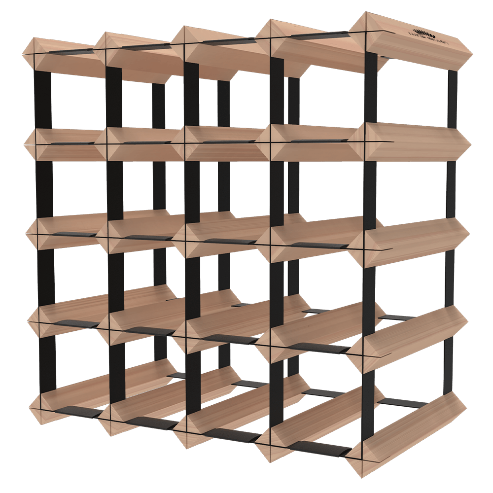 20 Bottle Timber Wine Rack - Wine Stash