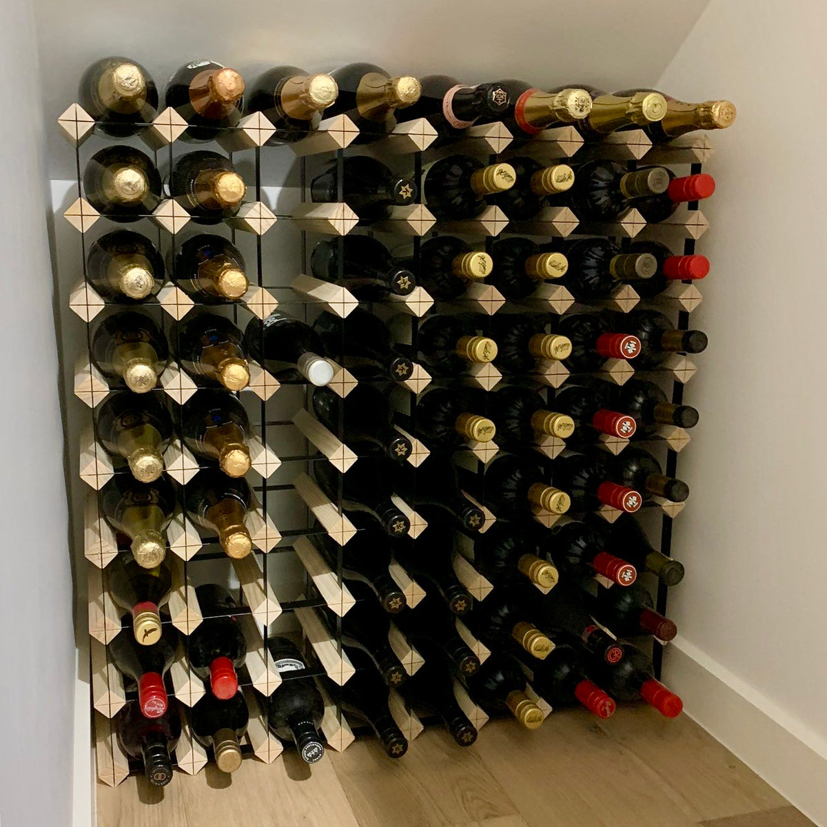 72 Bottle Timber Wine Rack