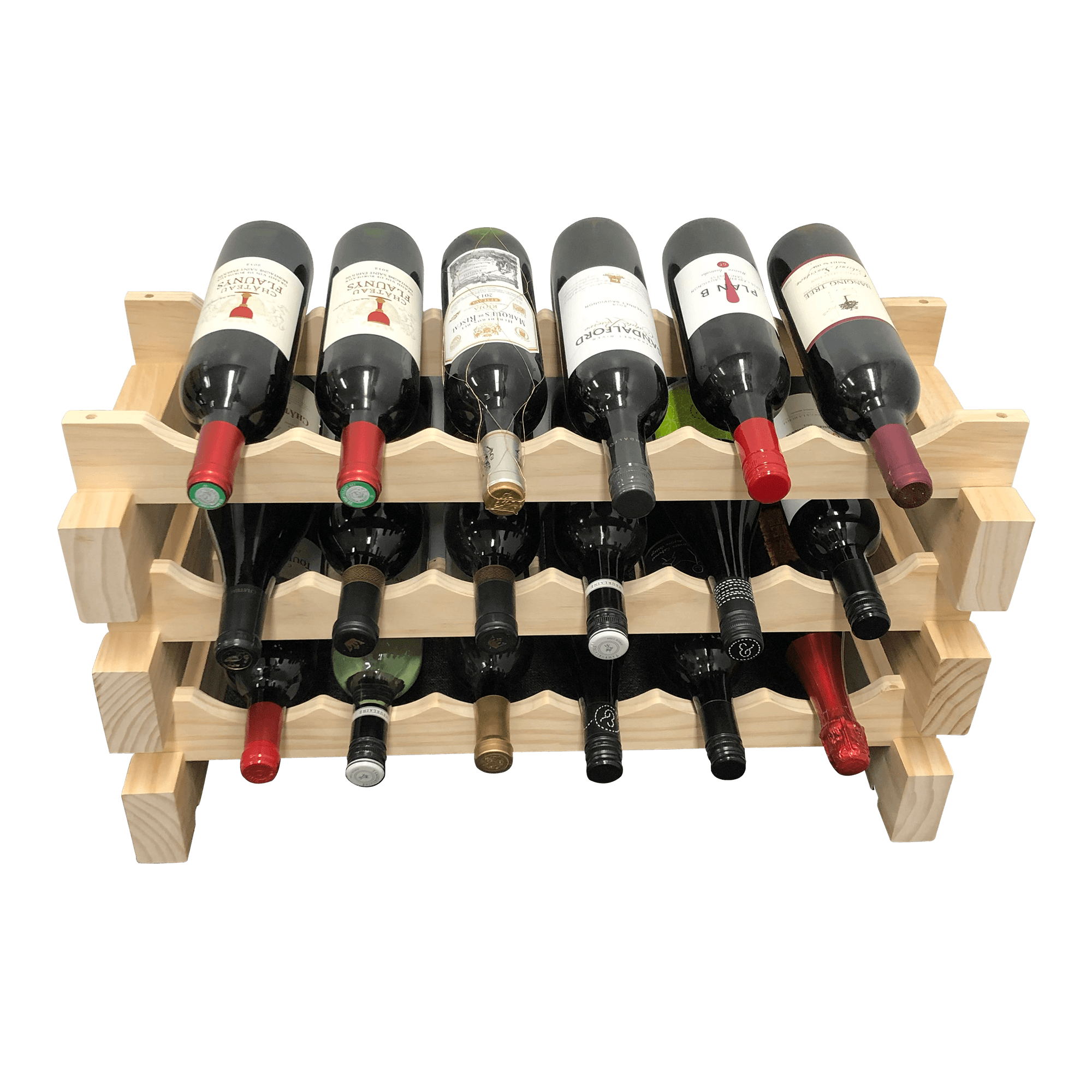 18 Bottle Modular Wine Rack