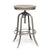 Grey Bar Stool with Oak Top - Wine Stash