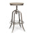 Grey Bar Stool with Oak Top - Wine Stash