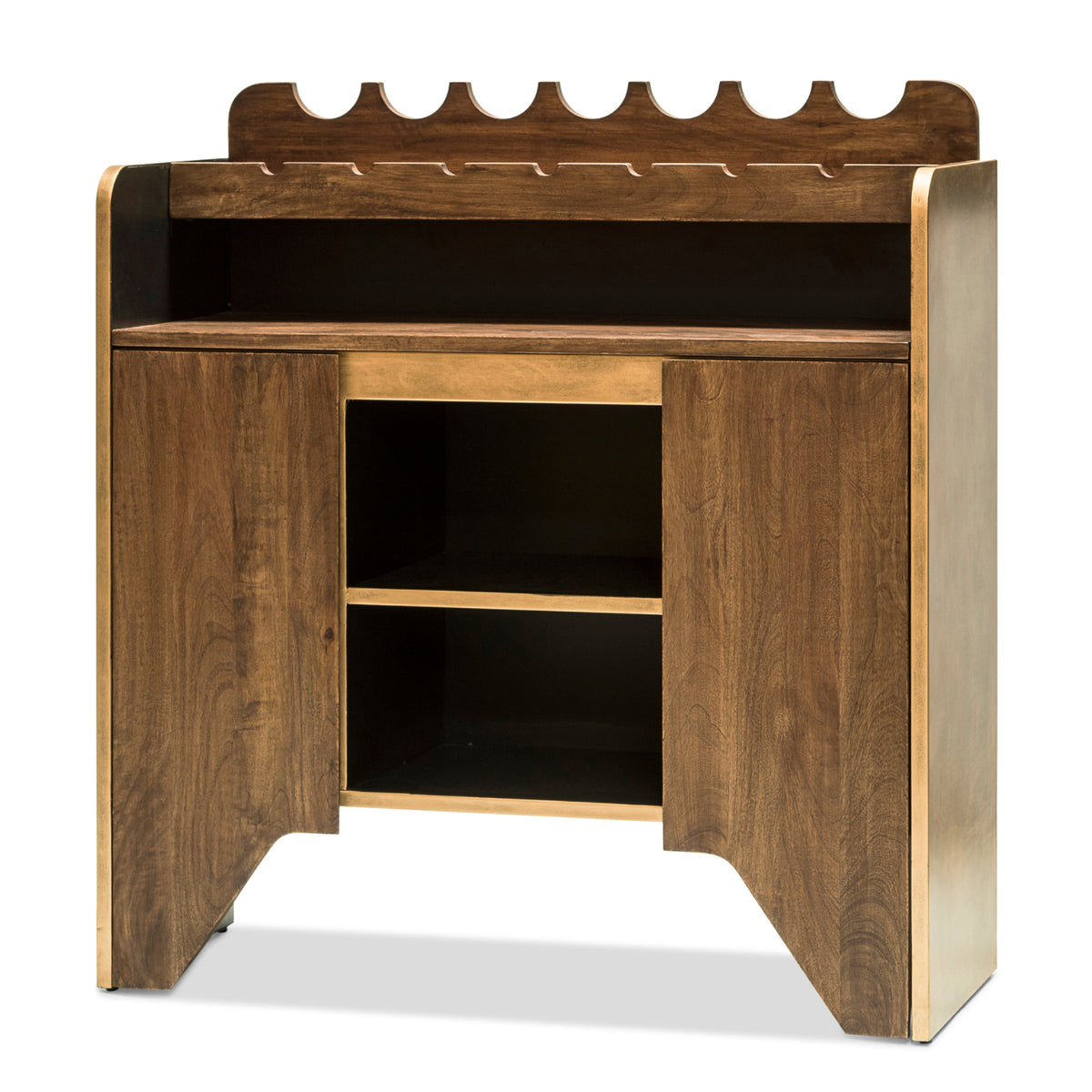 Milano Wine Cabinet with Bottle Holders - Wine Stash