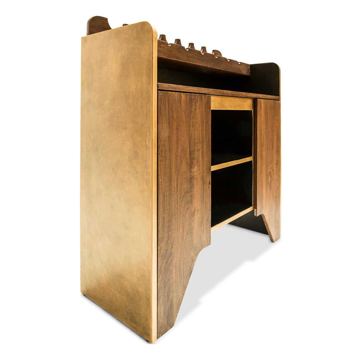 Milano Wine Cabinet with Bottle Holders - Wine Stash