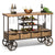 Wooden Bar Cart with Wine Storage - Wine Stash