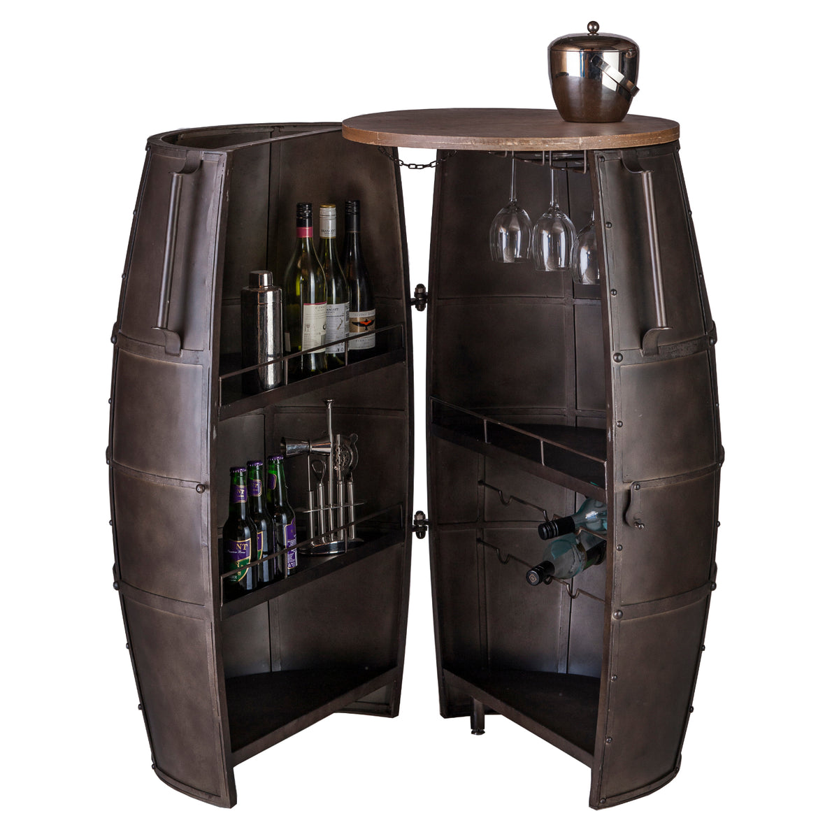 Iron Wine Barrel - Wine Stash